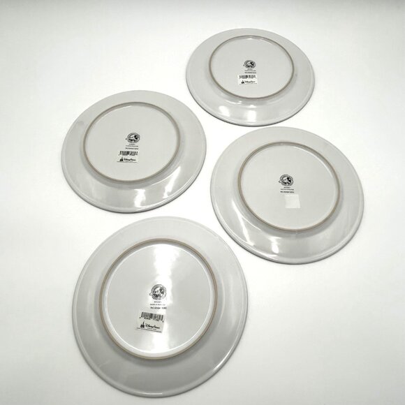 NWT Disney Parks Collection, Mickey Mouse Ceramic 8" Salad Dessert Plates, Set 4 - Picture 4 of 10